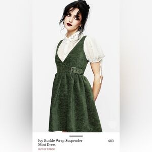 BNWT Disturbia Ivy Buckle Wrap Suspender Mini Dress Size 12